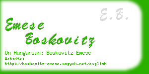 emese boskovitz business card